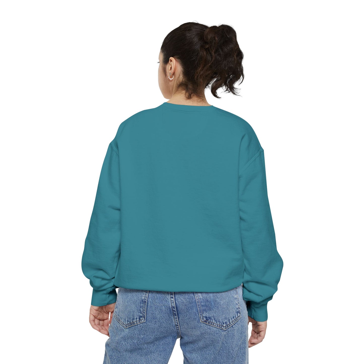 Positive Garment-Dyed Sweatshirt - Inspirational Motivational Jumper Cozy Crewneck