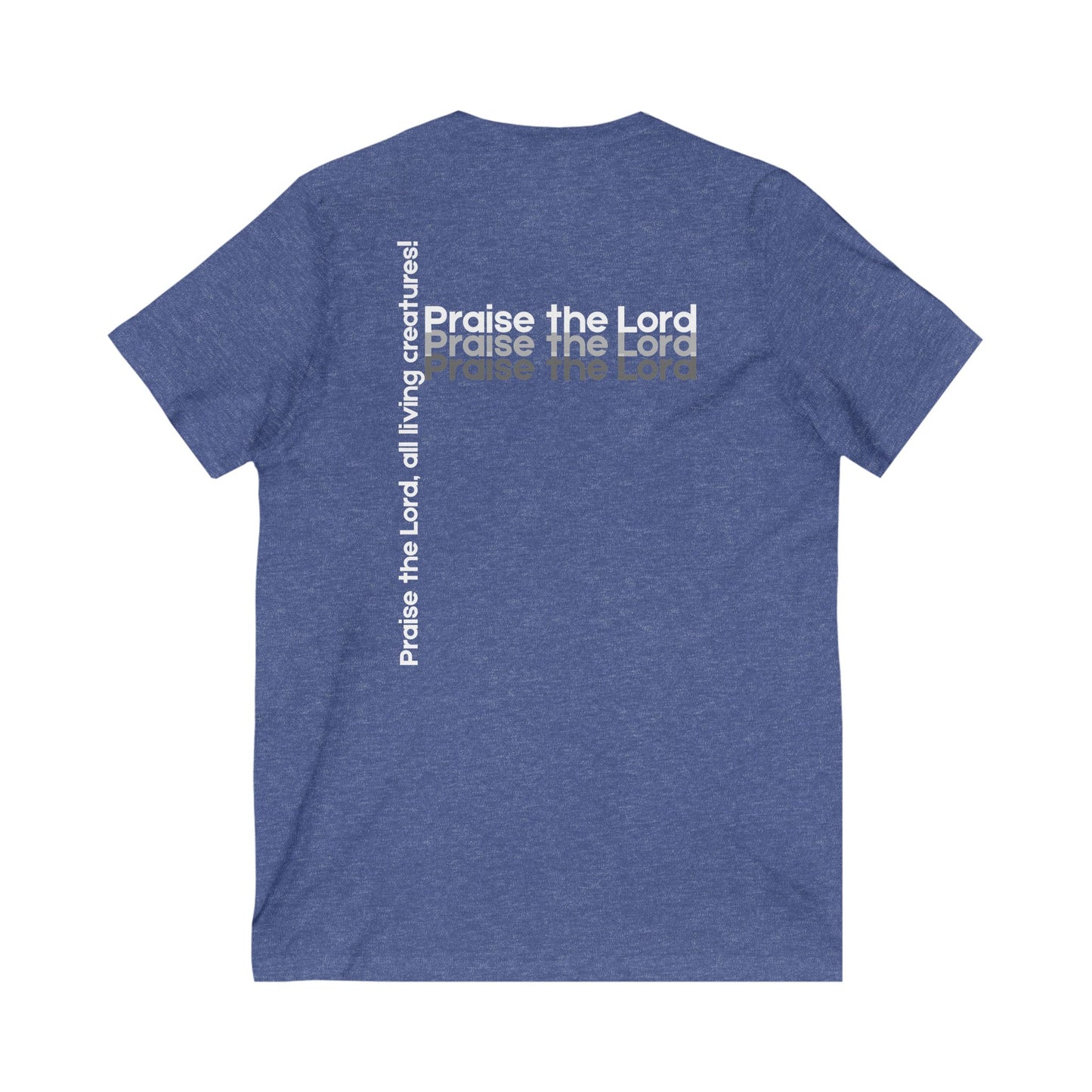 V-Neck Tee – Faith-Based Unisex Christian Shirt Gift for Worship & Everyday Wear