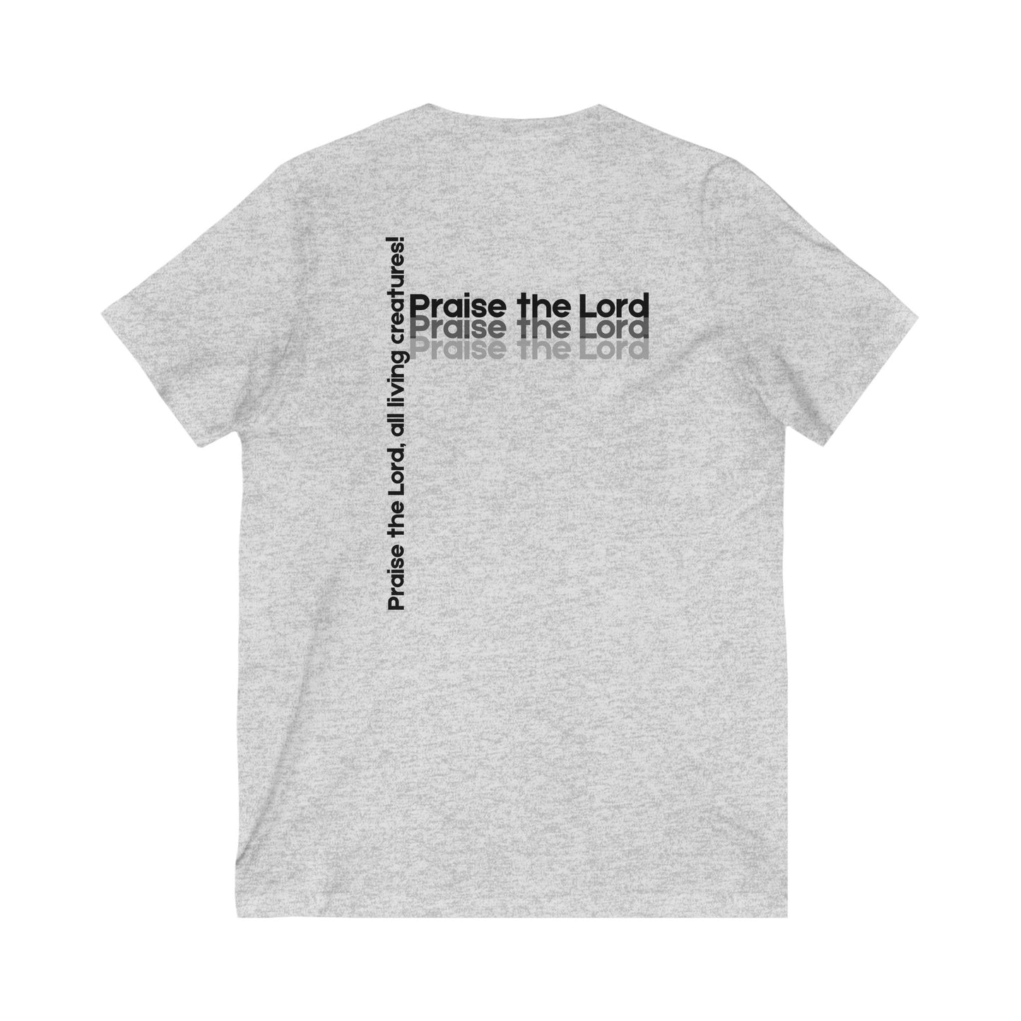 V-Neck Tee – Faith-Based Unisex Christian Shirt Gift for Worship & Everyday Wear