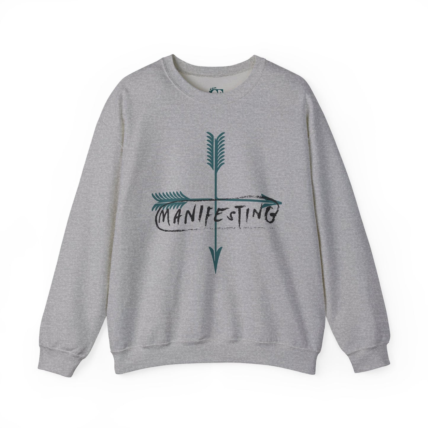Manifesting Faith Crewneck Sweatshirt – Unisex Christian Comfort Wear | Inspirational Spiritual Gift | Cozy Faith-Based Loungewear