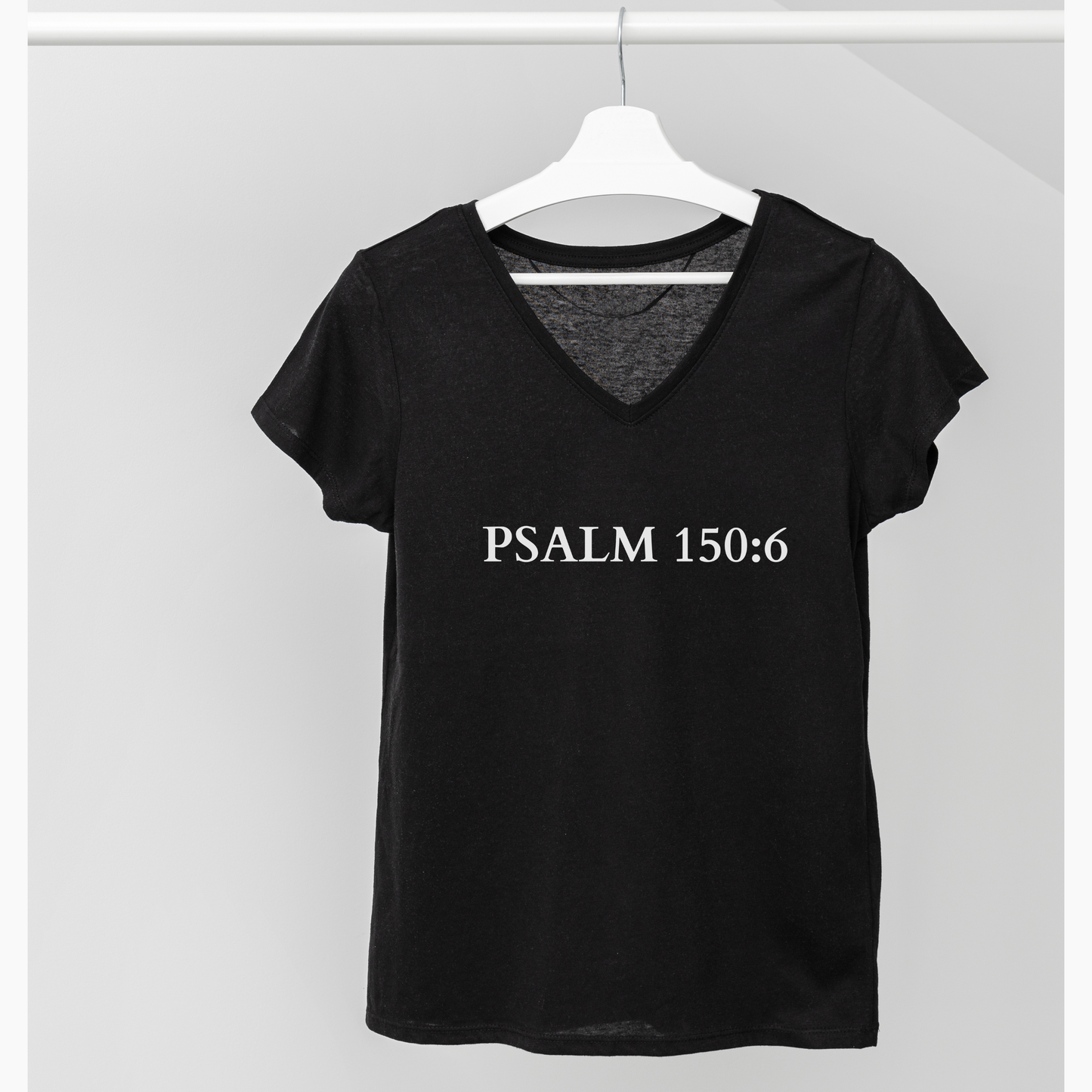 V-Neck Tee – Faith-Based Unisex Christian Shirt Gift for Worship & Everyday Wear