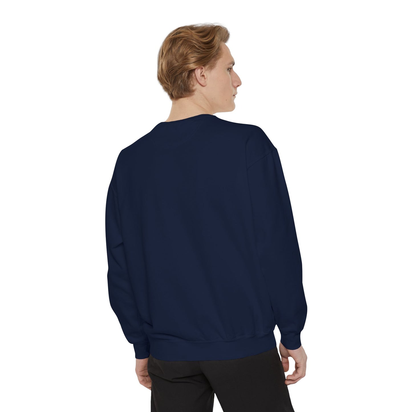 Positive Garment-Dyed Sweatshirt - Inspirational Motivational Jumper Cozy Crewneck