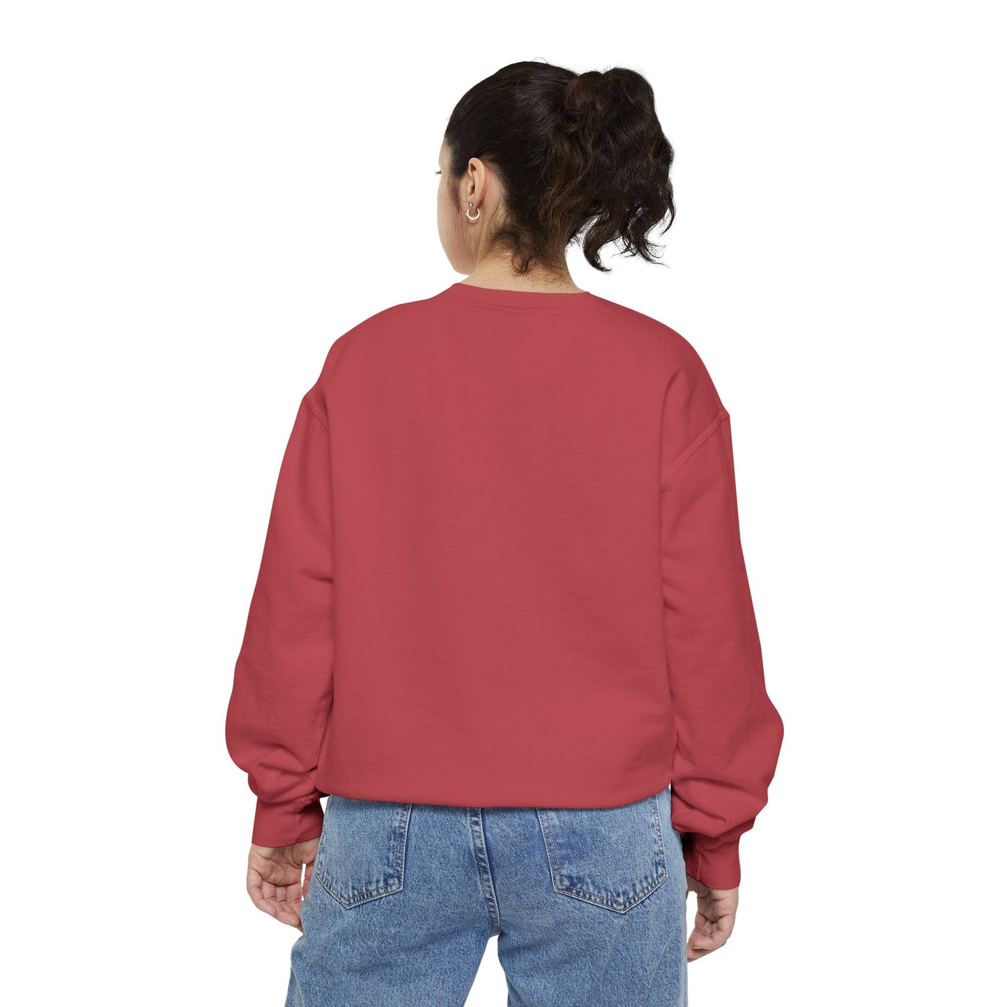 Positive Garment-Dyed Sweatshirt - Inspirational Motivational Jumper Cozy Crewneck