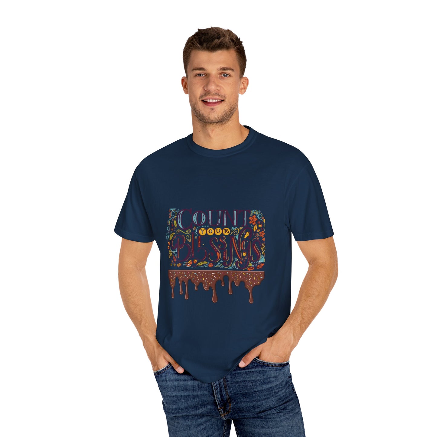 Count Your Blessings T-Shirt, Inspirational Tee, Unisex Shirt for Gifts, Faith-based apparel, Casual Wear, Everyday Style
