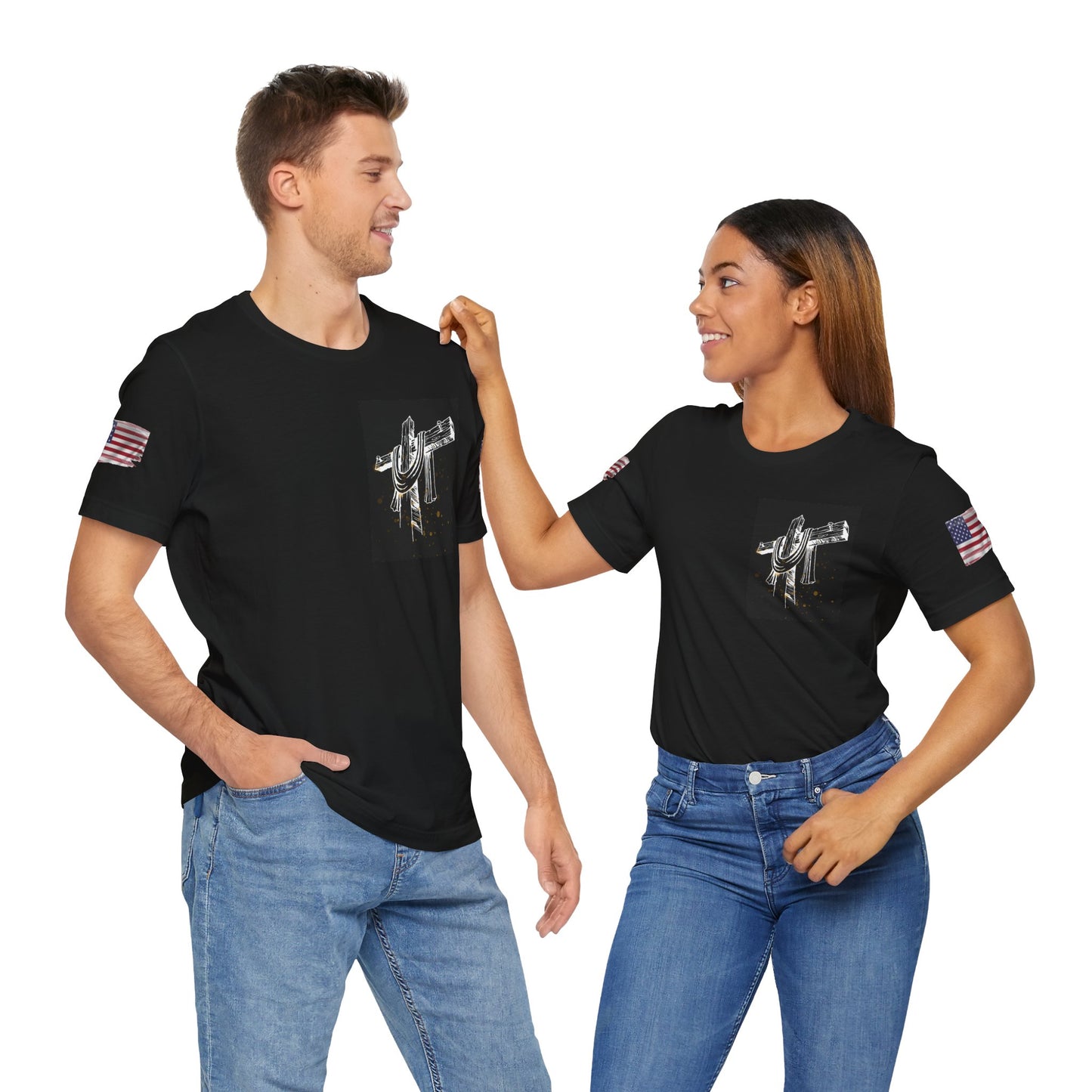 Patriotic USA Graphic T-Shirt β Unisex Red, White & Blue Tee | Independence Day, Memorial Day, Veteran Gift | Summer Americana Shirt