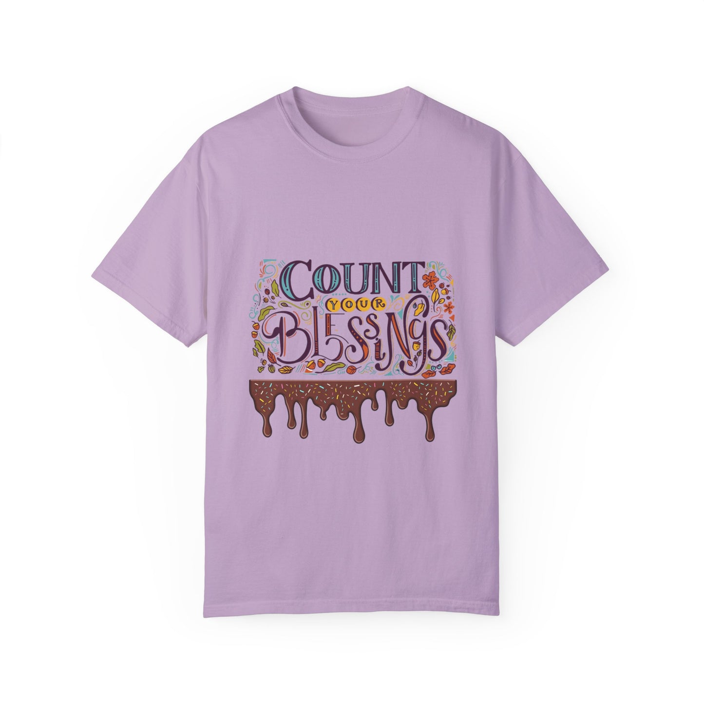 Count Your Blessings T-Shirt, Inspirational Tee, Unisex Shirt for Gifts, Faith-based apparel, Casual Wear, Everyday Style