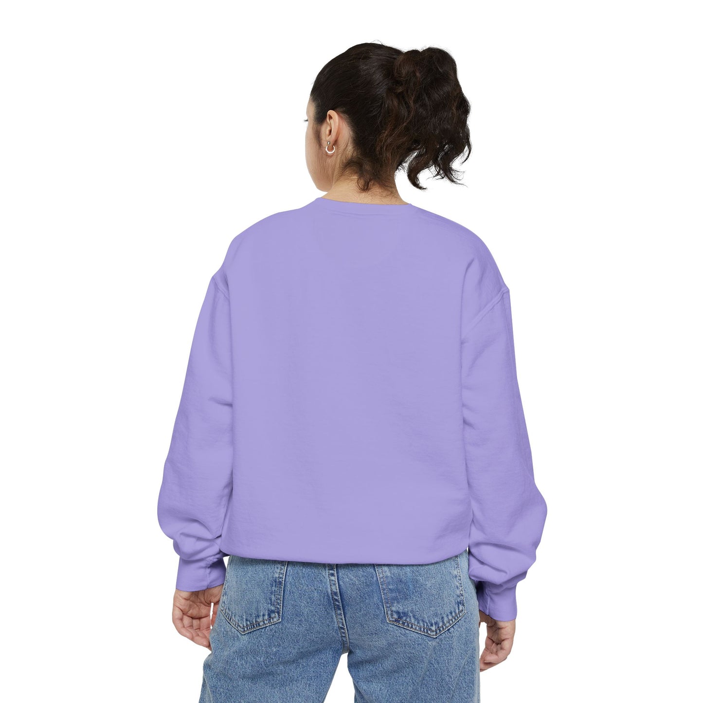 Positive Garment-Dyed Sweatshirt - Inspirational Motivational Jumper Cozy Crewneck