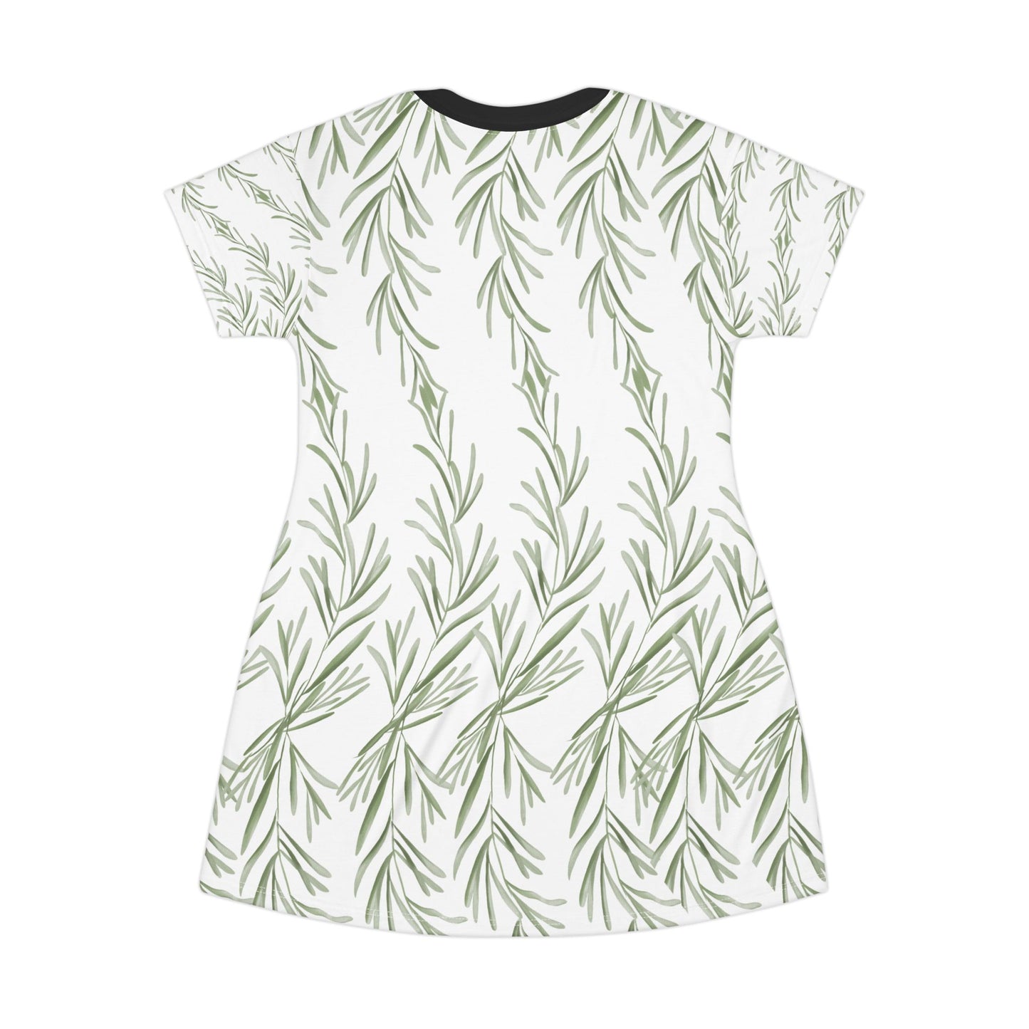 Botanical Print T-Shirt Dress – Casual Summer Style for Nature Lovers