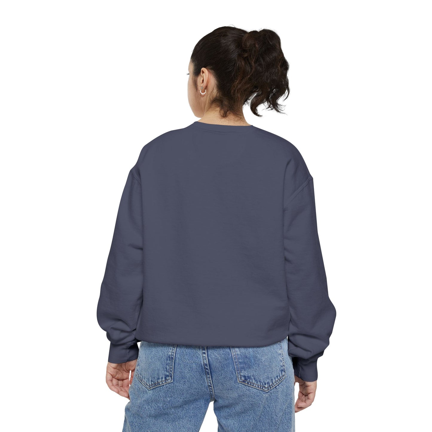 Positive Garment-Dyed Sweatshirt - Inspirational Motivational Jumper Cozy Crewneck