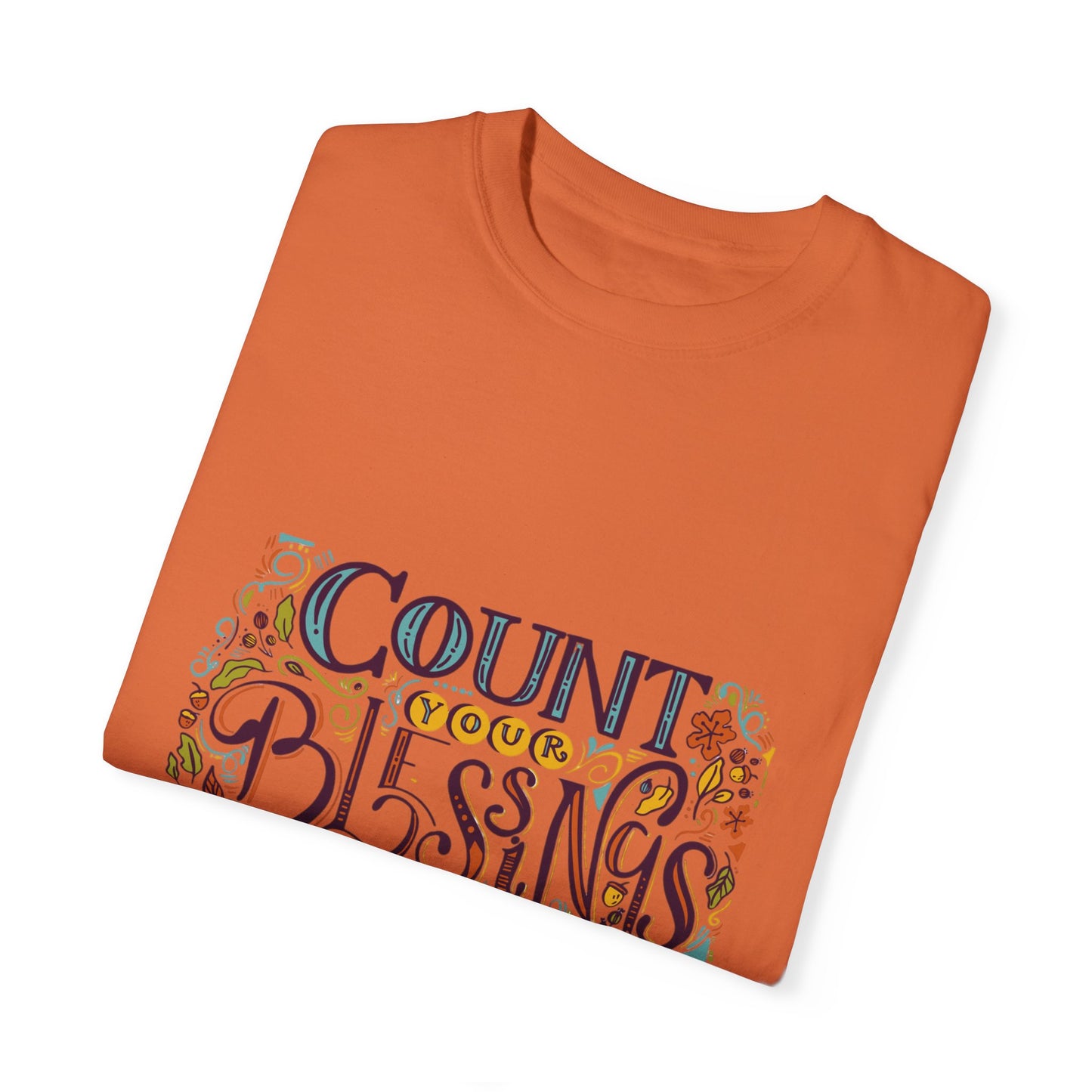 Count Your Blessings T-Shirt, Inspirational Tee, Unisex Shirt for Gifts, Faith-based apparel, Casual Wear, Everyday Style