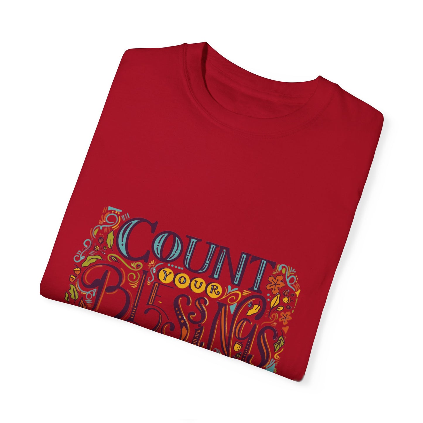 Count Your Blessings T-Shirt, Inspirational Tee, Unisex Shirt for Gifts, Faith-based apparel, Casual Wear, Everyday Style