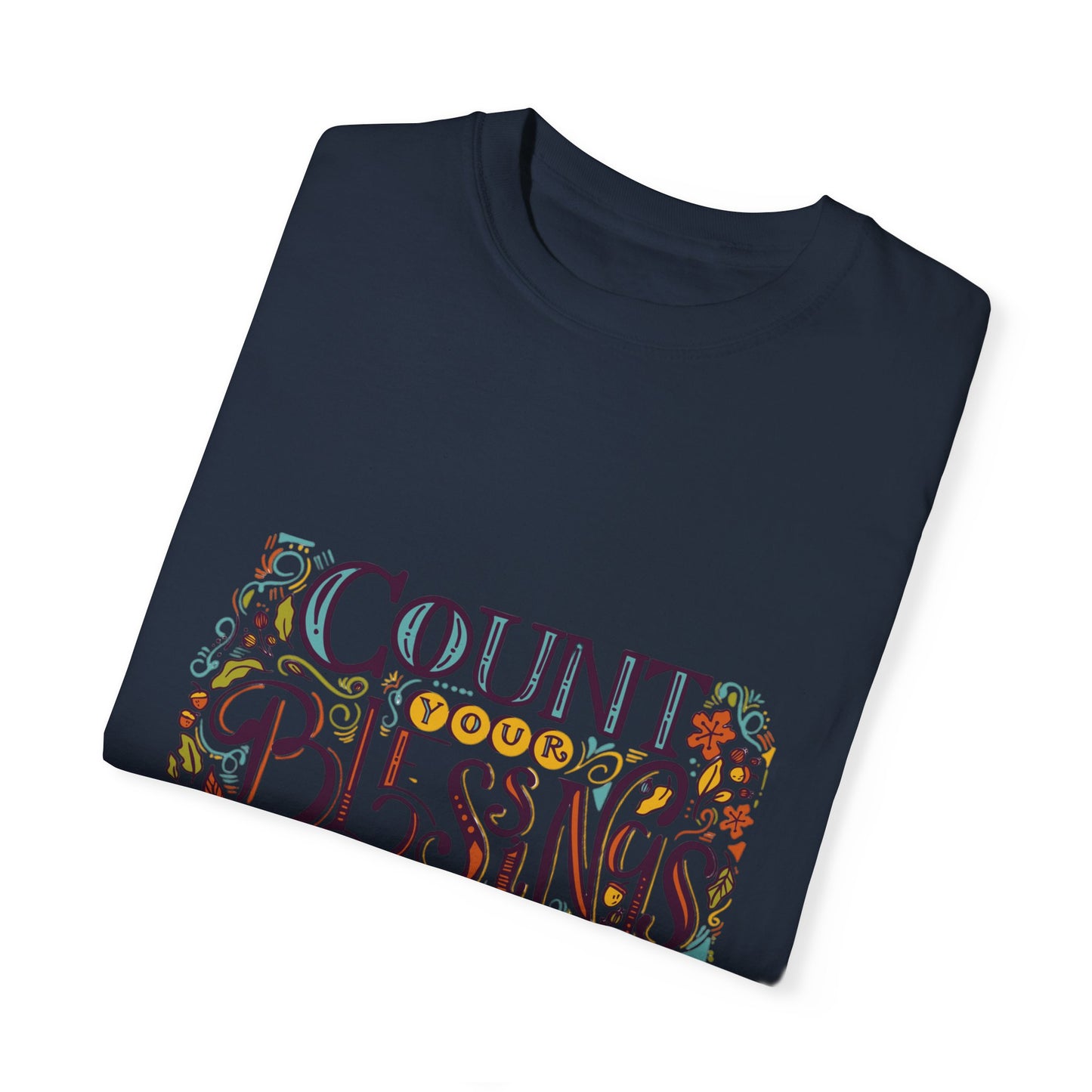 Count Your Blessings T-Shirt, Inspirational Tee, Unisex Shirt for Gifts, Faith-based apparel, Casual Wear, Everyday Style