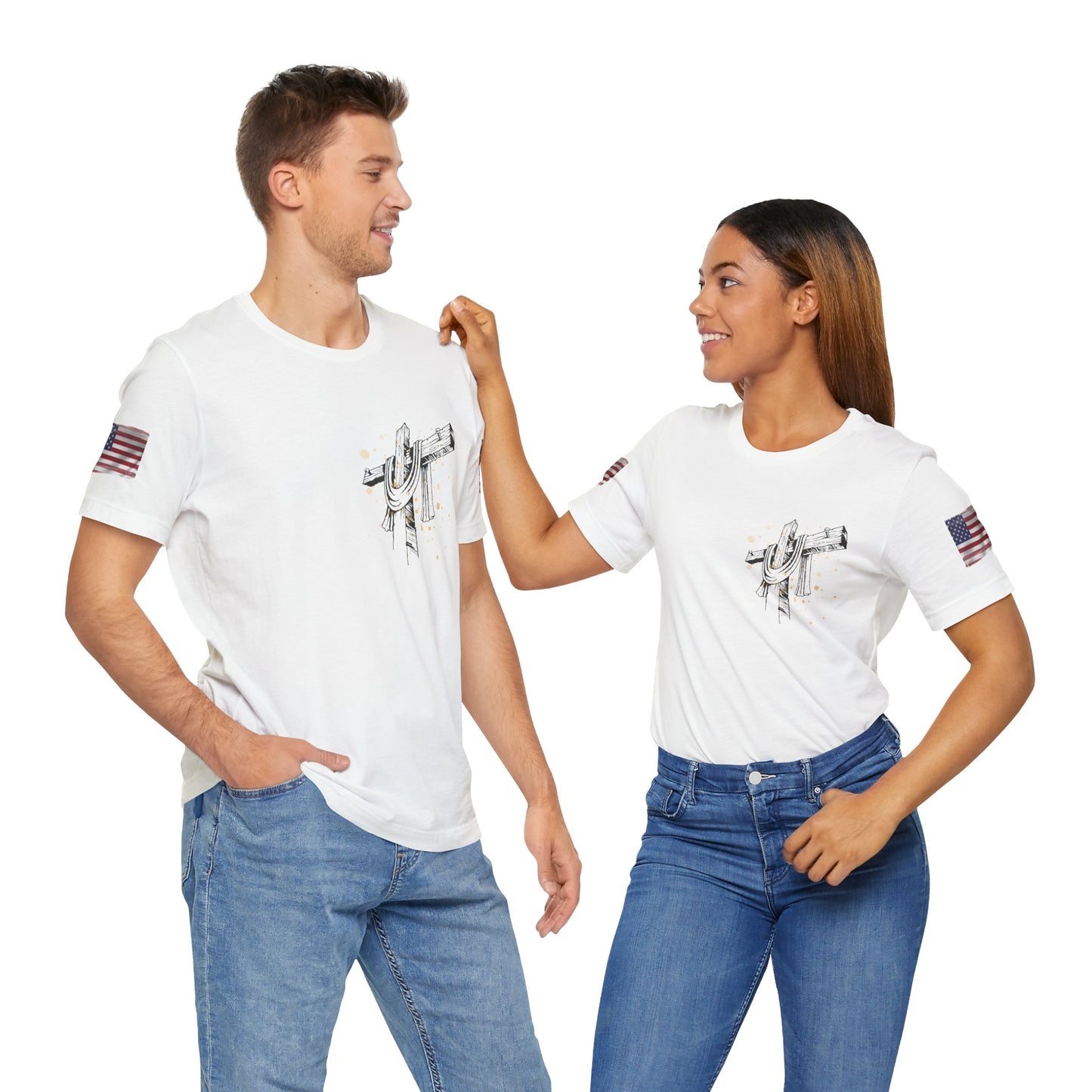 Patriotic USA Graphic T-Shirt β Unisex Red, White & Blue Tee | Independence Day, Memorial Day, Veteran Gift | Summer Americana Shirt