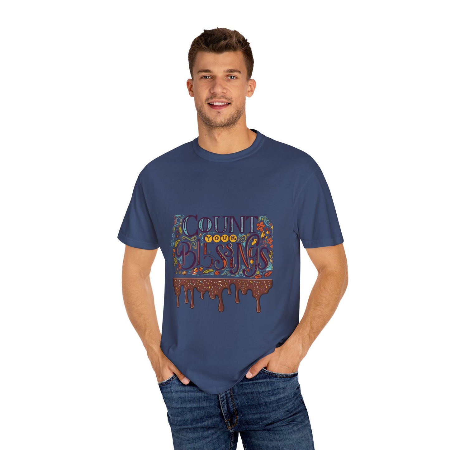 Count Your Blessings T-Shirt, Inspirational Tee, Unisex Shirt for Gifts, Faith-based apparel, Casual Wear, Everyday Style