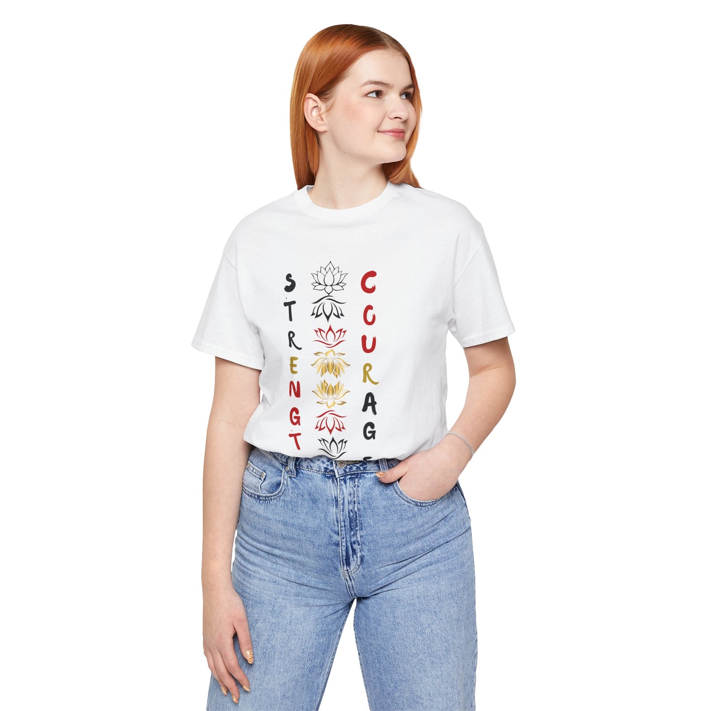 Strength and Courage Graphic Tee for Empowerment