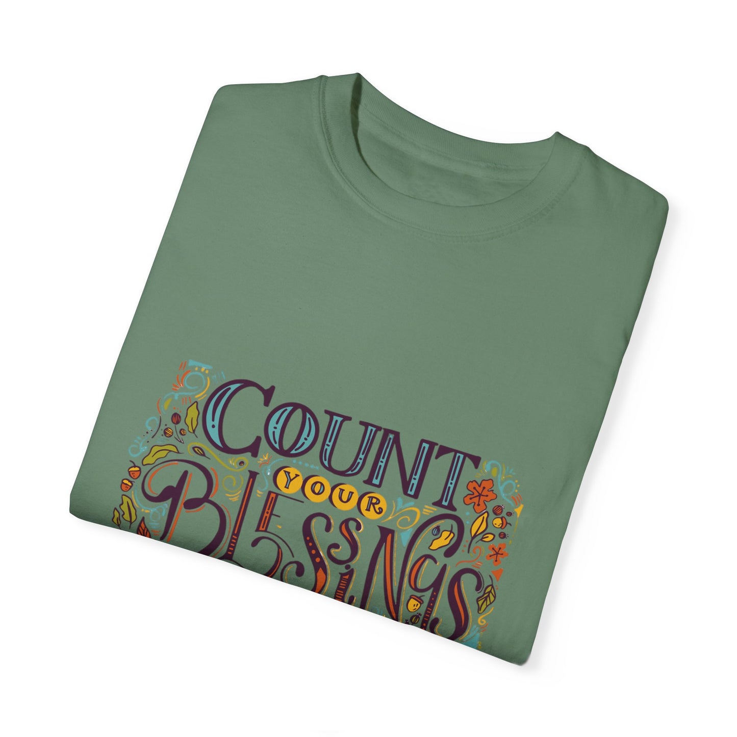 Count Your Blessings T-Shirt, Inspirational Tee, Unisex Shirt for Gifts, Faith-based apparel, Casual Wear, Everyday Style