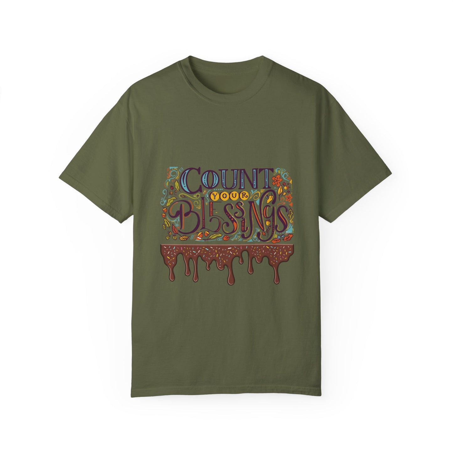 Count Your Blessings T-Shirt, Inspirational Tee, Unisex Shirt for Gifts, Faith-based apparel, Casual Wear, Everyday Style