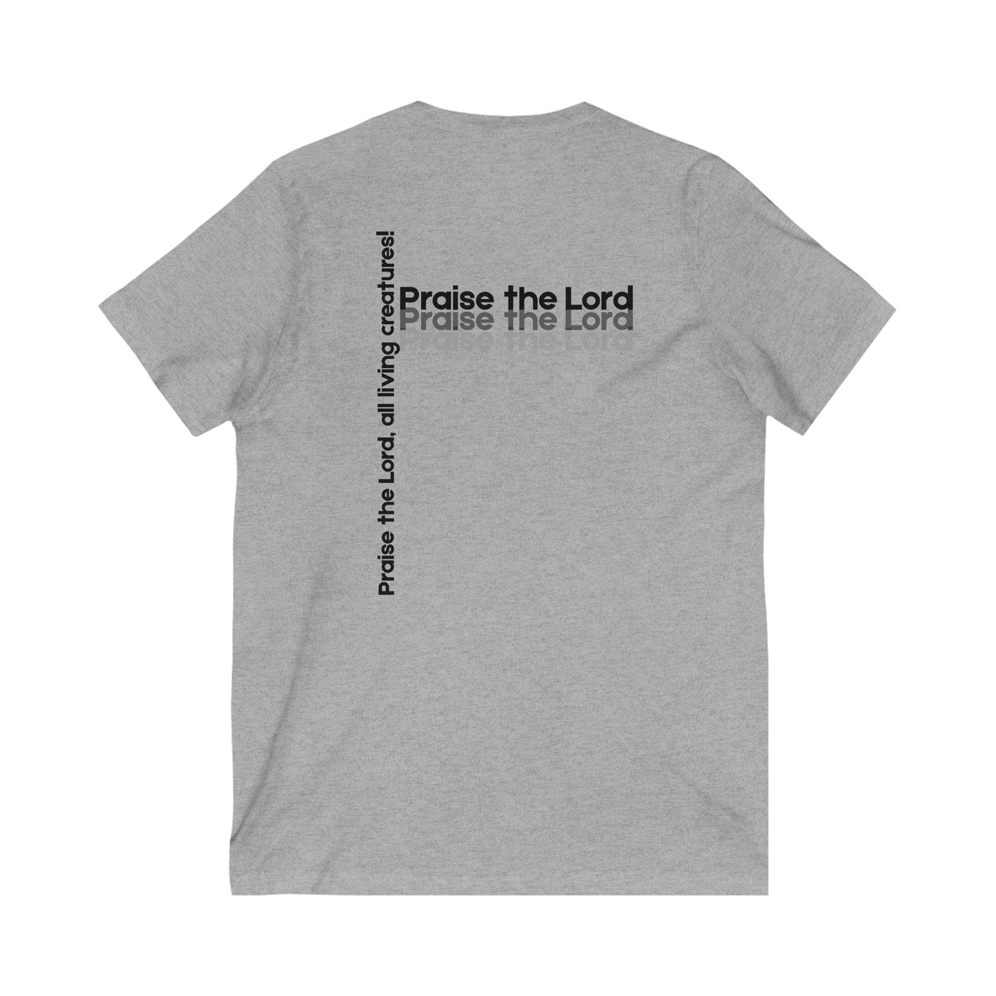 V-Neck Tee – Faith-Based Unisex Christian Shirt Gift for Worship & Everyday Wear