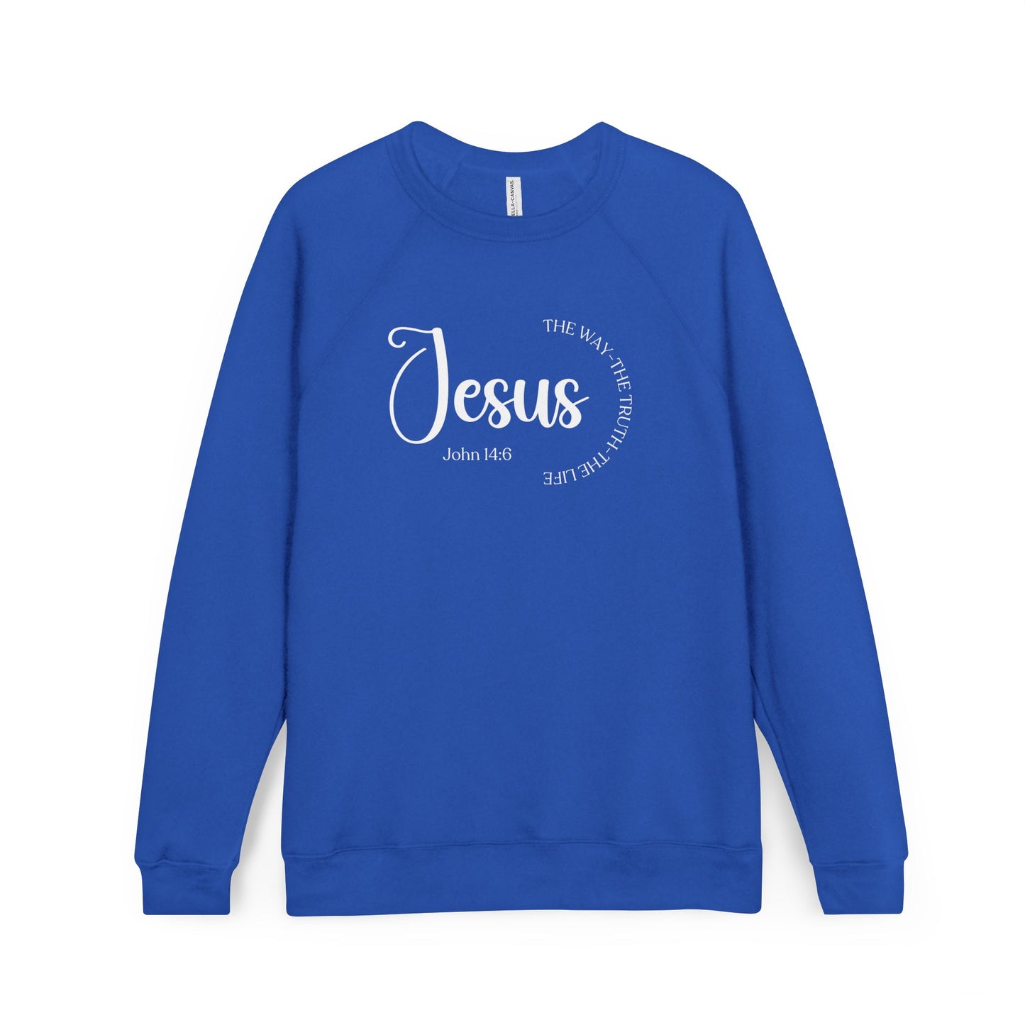 Christian Inspirational Raglan Sweatshirt - Jesus Shirt, Faith-Based Apparel, Gift for Believers