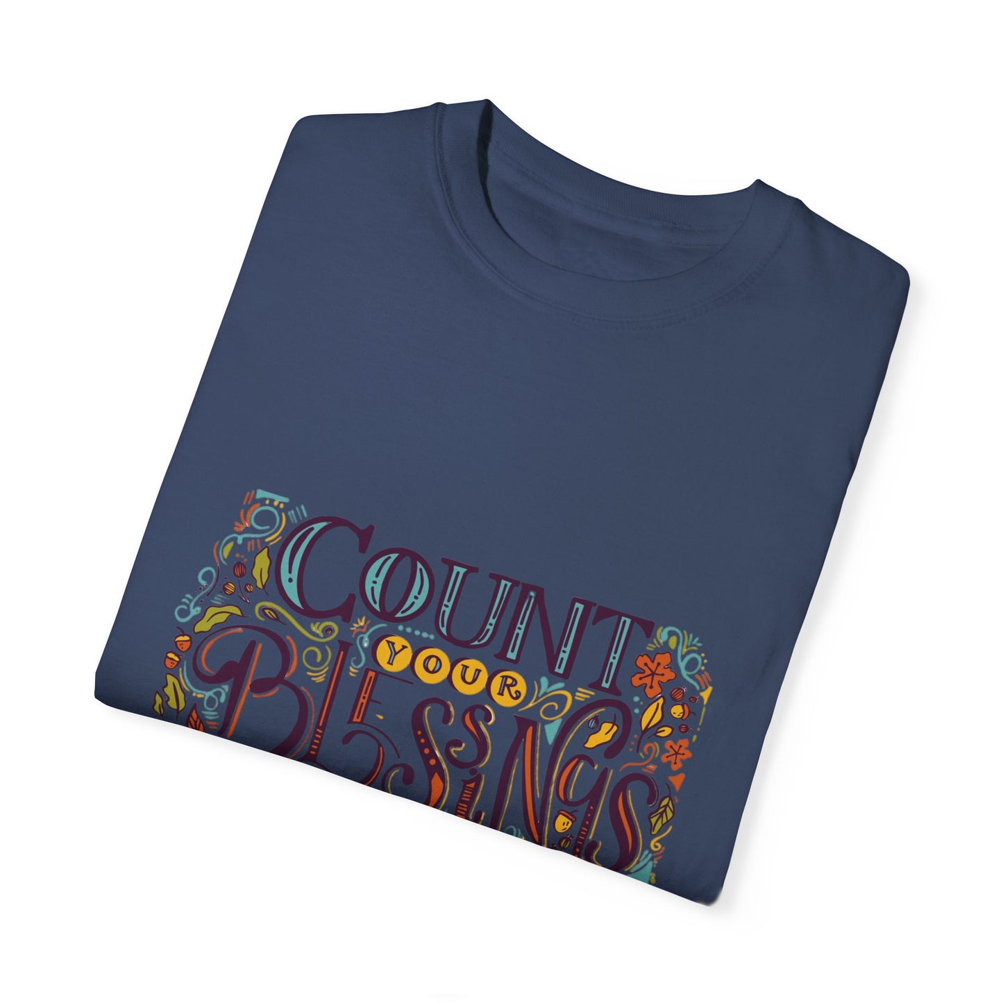 Count Your Blessings T-Shirt, Inspirational Tee, Unisex Shirt for Gifts, Faith-based apparel, Casual Wear, Everyday Style
