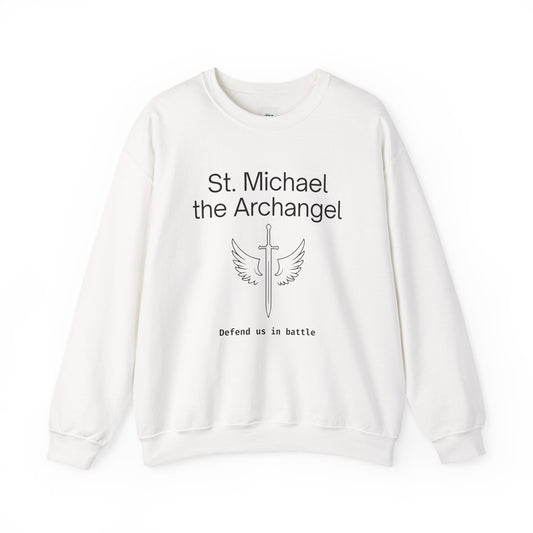 St Michael Crewneck Sweatshirt - Faith Inspired Unisex