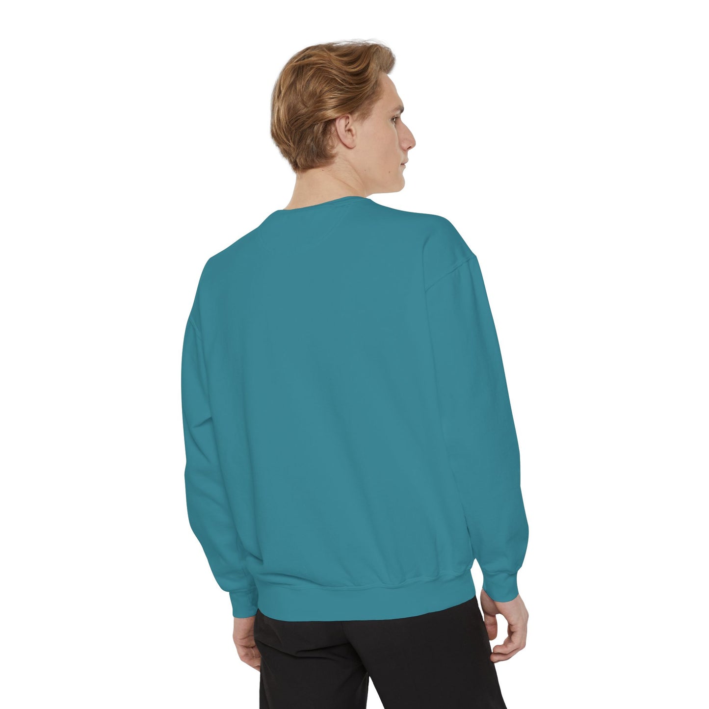 Positive Garment-Dyed Sweatshirt - Inspirational Motivational Jumper Cozy Crewneck