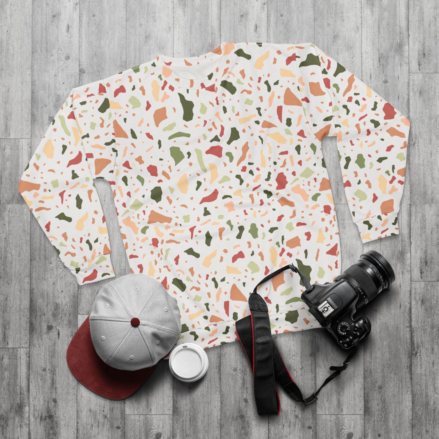 Colorful Print Unisex Sweatshirt - Cozy & Trendy for All Seasons