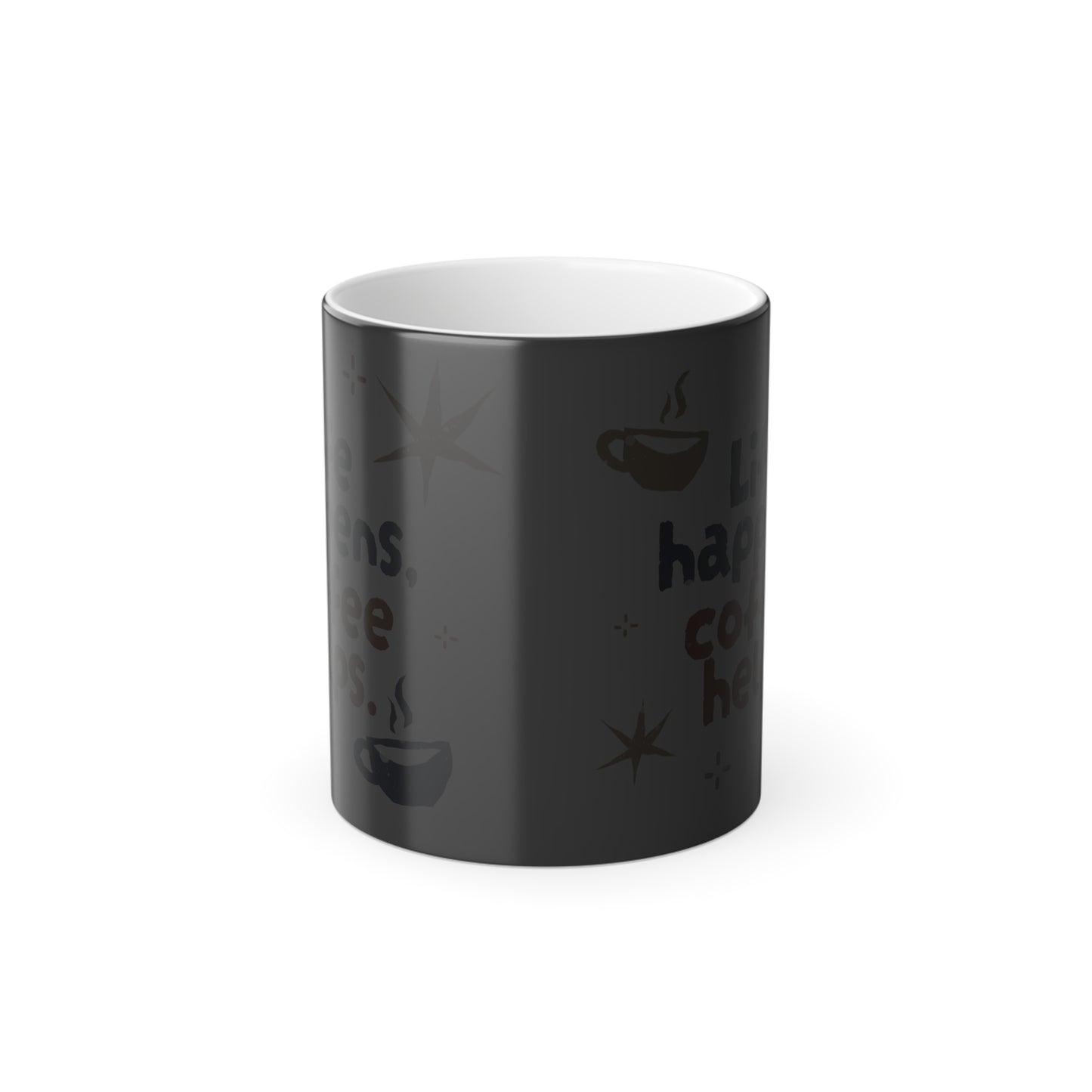Magic Color Changing Mug, Heat Sensitive Coffee Cup, Tea Mug, Heat Activated Color Morphing Mug, 11oz, Unique Gift Idea