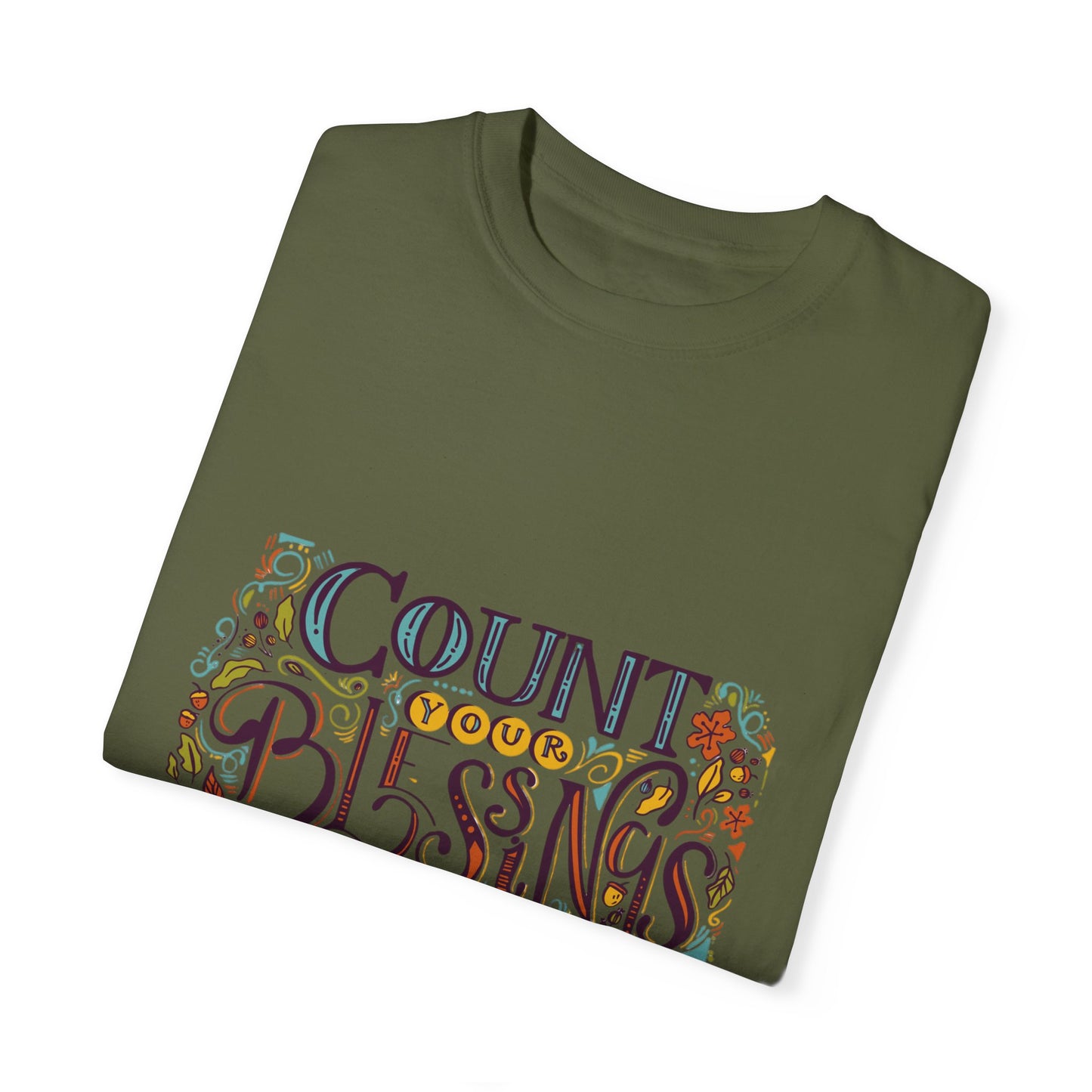 Count Your Blessings T-Shirt, Inspirational Tee, Unisex Shirt for Gifts, Faith-based apparel, Casual Wear, Everyday Style