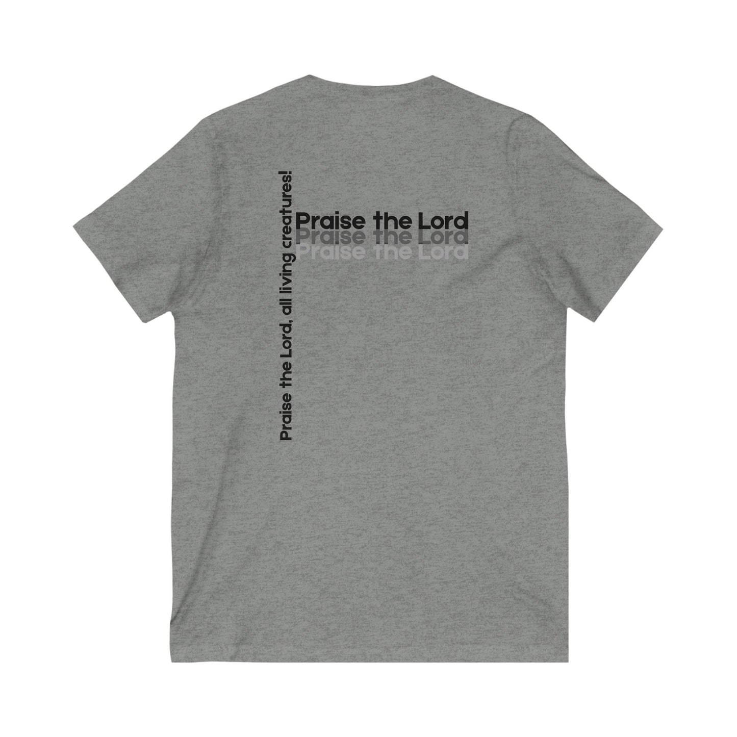 V-Neck Tee – Faith-Based Unisex Christian Shirt Gift for Worship & Everyday Wear