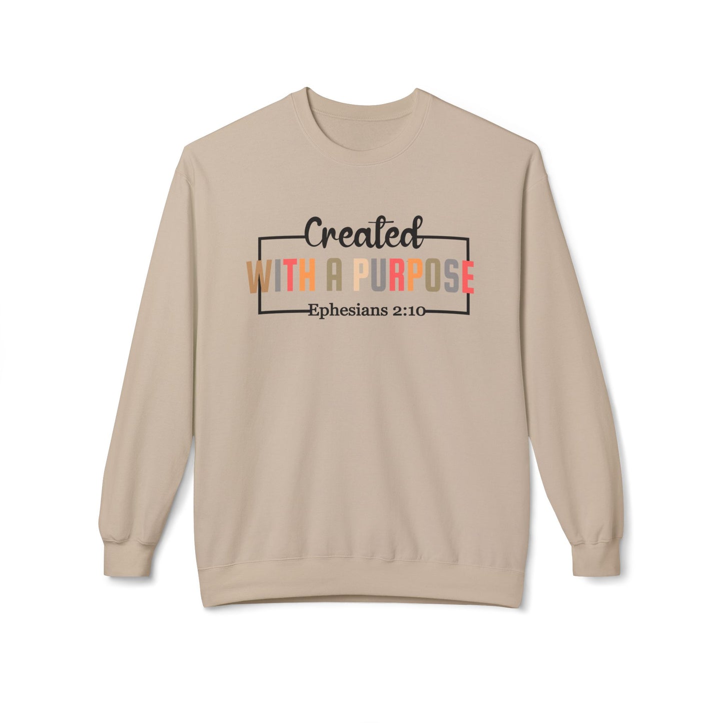 Motivational Unisex Sweatshirt | Ephesians 2:10 Bible Verse | Cozy Faith Apparel