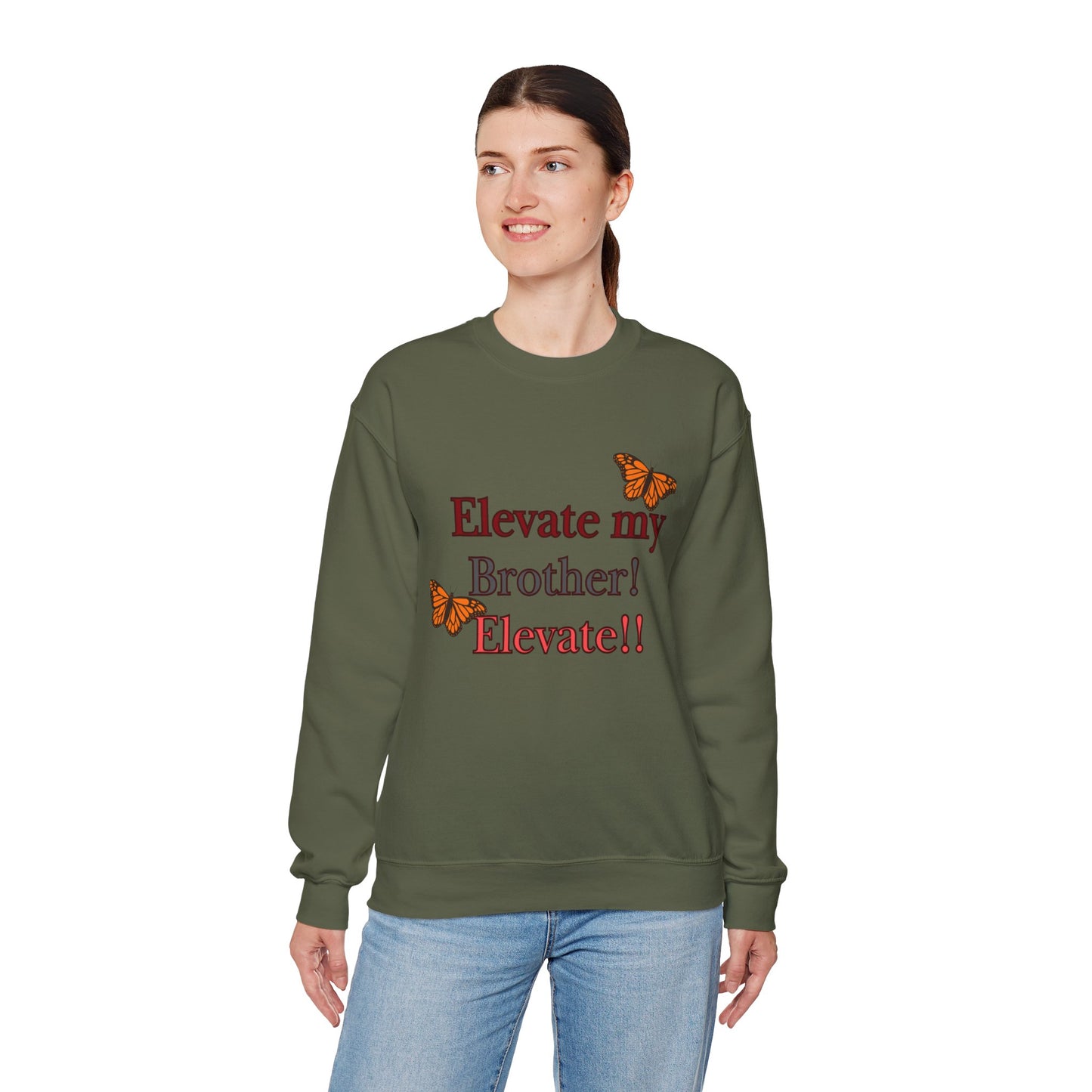 Butterfly Crewneck Sweatshirt - Unisex Inspirational Wear