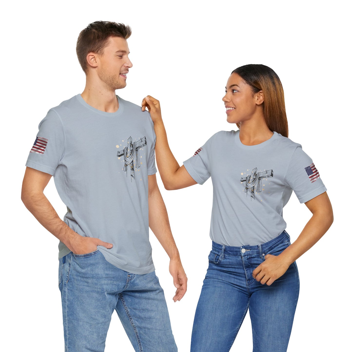 Patriotic USA Graphic T-Shirt β Unisex Red, White & Blue Tee | Independence Day, Memorial Day, Veteran Gift | Summer Americana Shirt