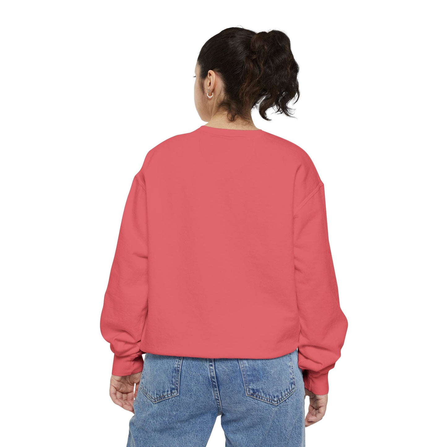 Positive Garment-Dyed Sweatshirt - Inspirational Motivational Jumper Cozy Crewneck