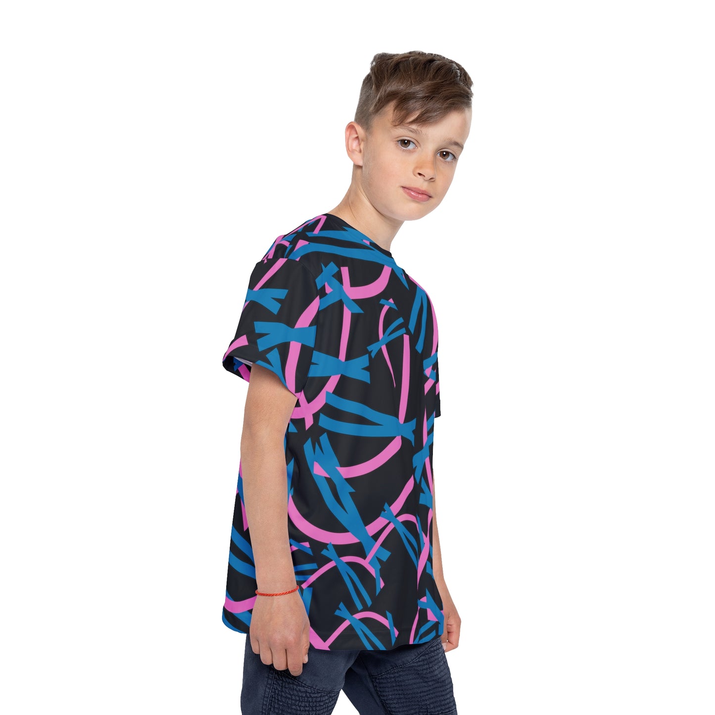 Kids Sports Jersey - Fun Activewear for Young Athletes, Colorful Sports Tee