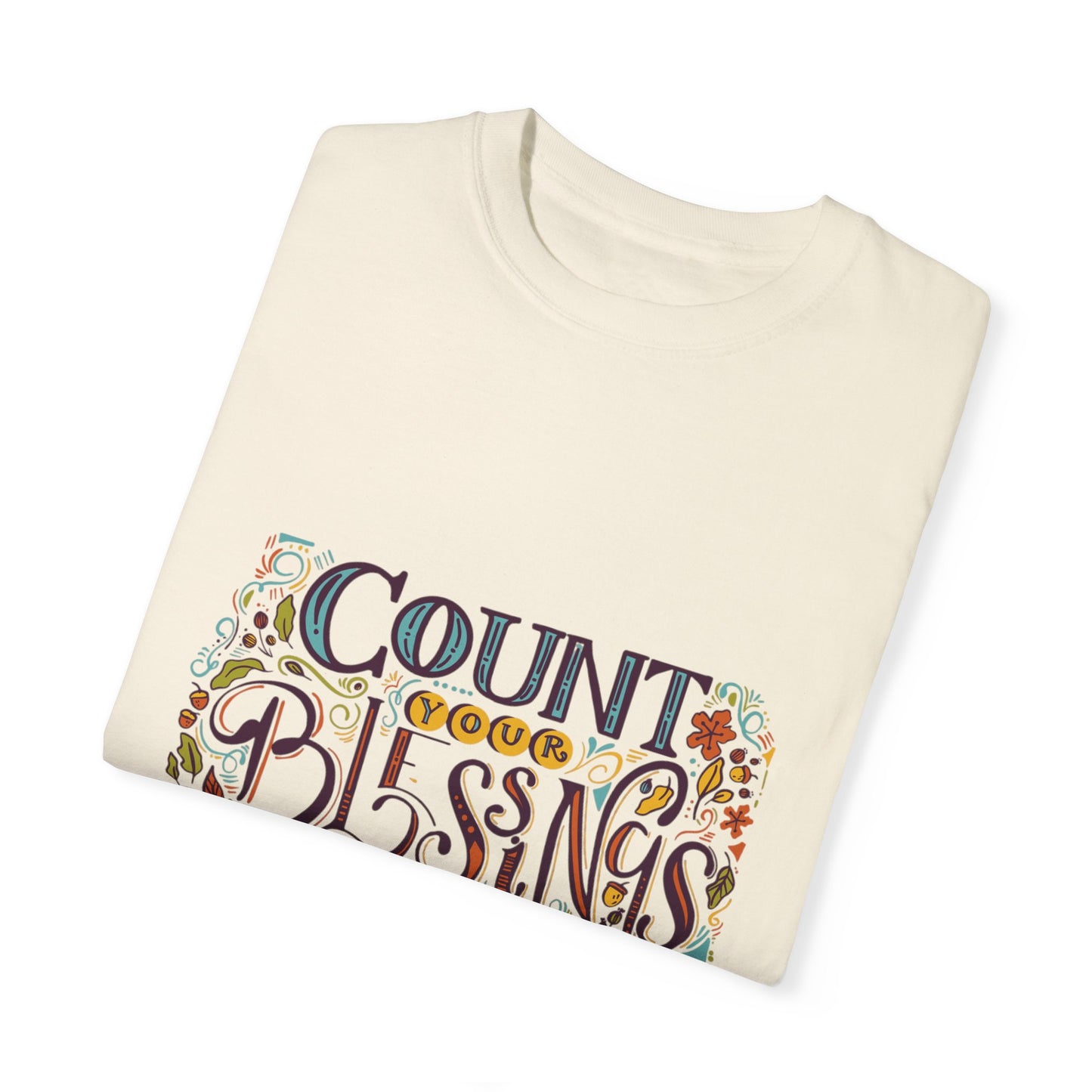 Count Your Blessings T-Shirt, Inspirational Tee, Unisex Shirt for Gifts, Faith-based apparel, Casual Wear, Everyday Style