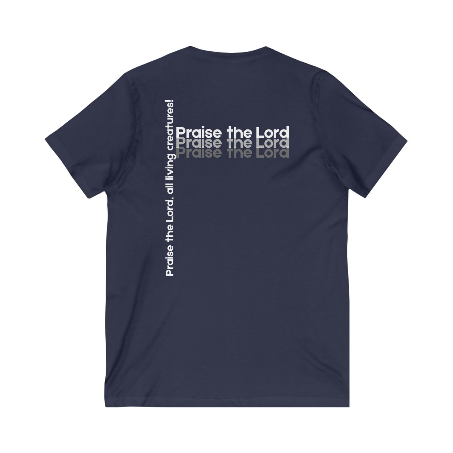 V-Neck Tee – Faith-Based Unisex Christian Shirt Gift for Worship & Everyday Wear