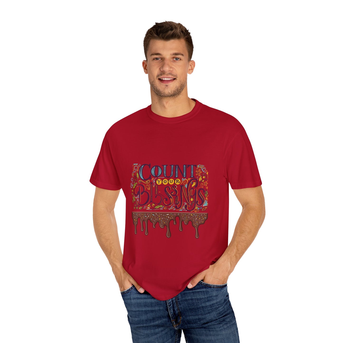 Count Your Blessings T-Shirt, Inspirational Tee, Unisex Shirt for Gifts, Faith-based apparel, Casual Wear, Everyday Style