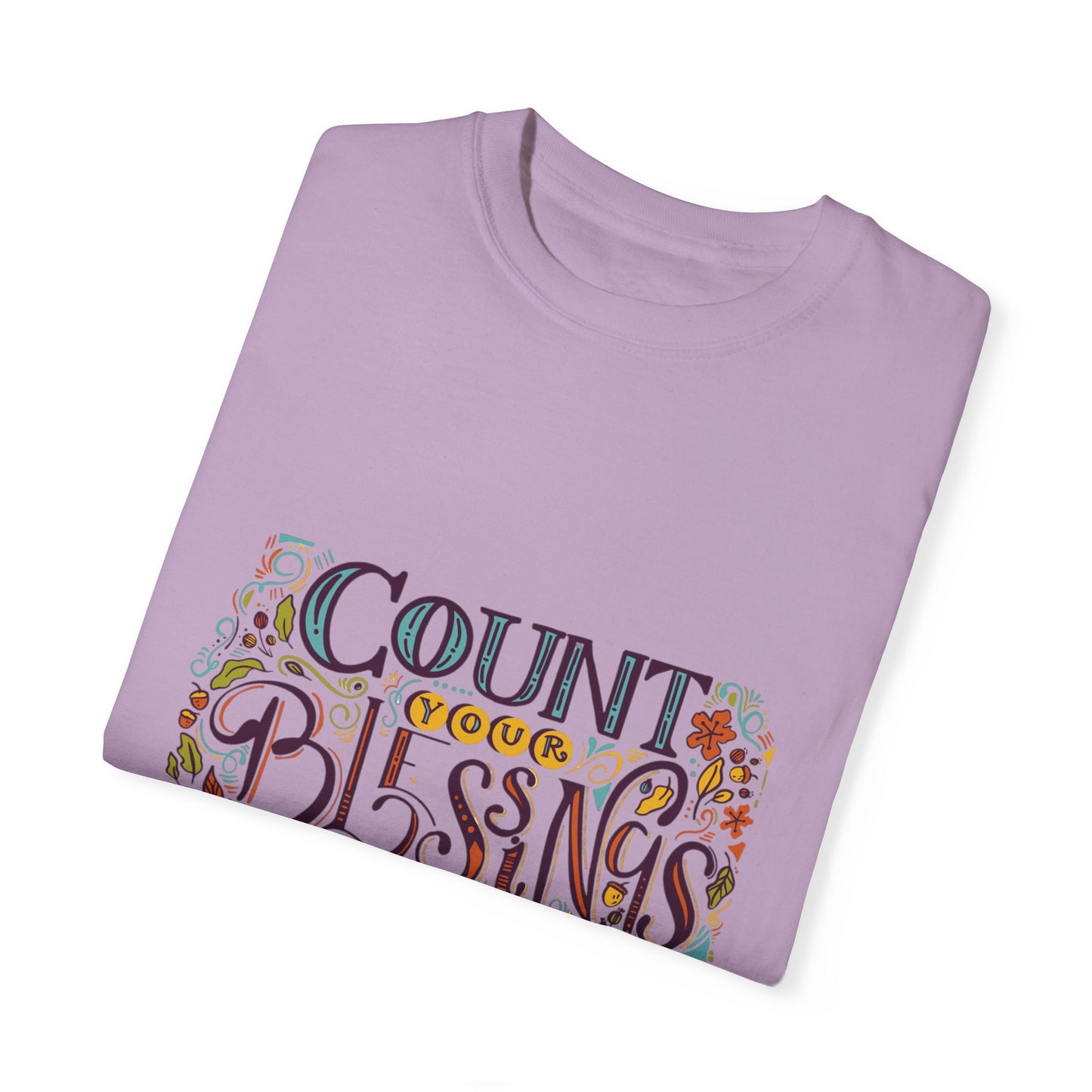 Count Your Blessings T-Shirt, Inspirational Tee, Unisex Shirt for Gifts, Faith-based apparel, Casual Wear, Everyday Style