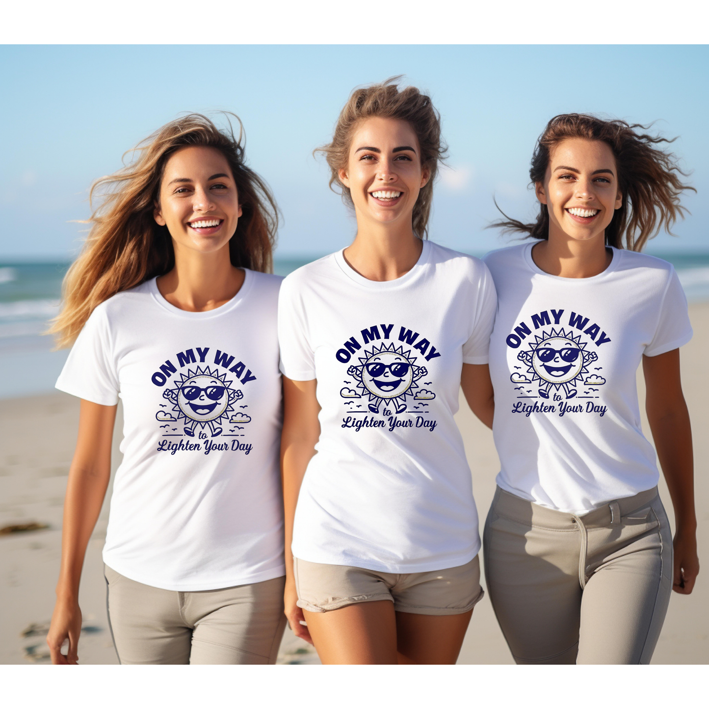 Sunny Vibes T-Shirt – Unisex Graphic Tee for Summer | Funny Casual Shirt, Gift for Friends, Positive Mood Tee