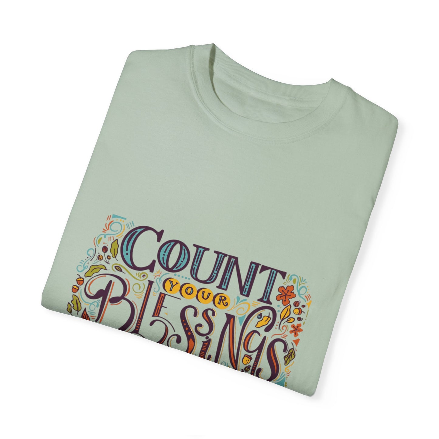 Count Your Blessings T-Shirt, Inspirational Tee, Unisex Shirt for Gifts, Faith-based apparel, Casual Wear, Everyday Style
