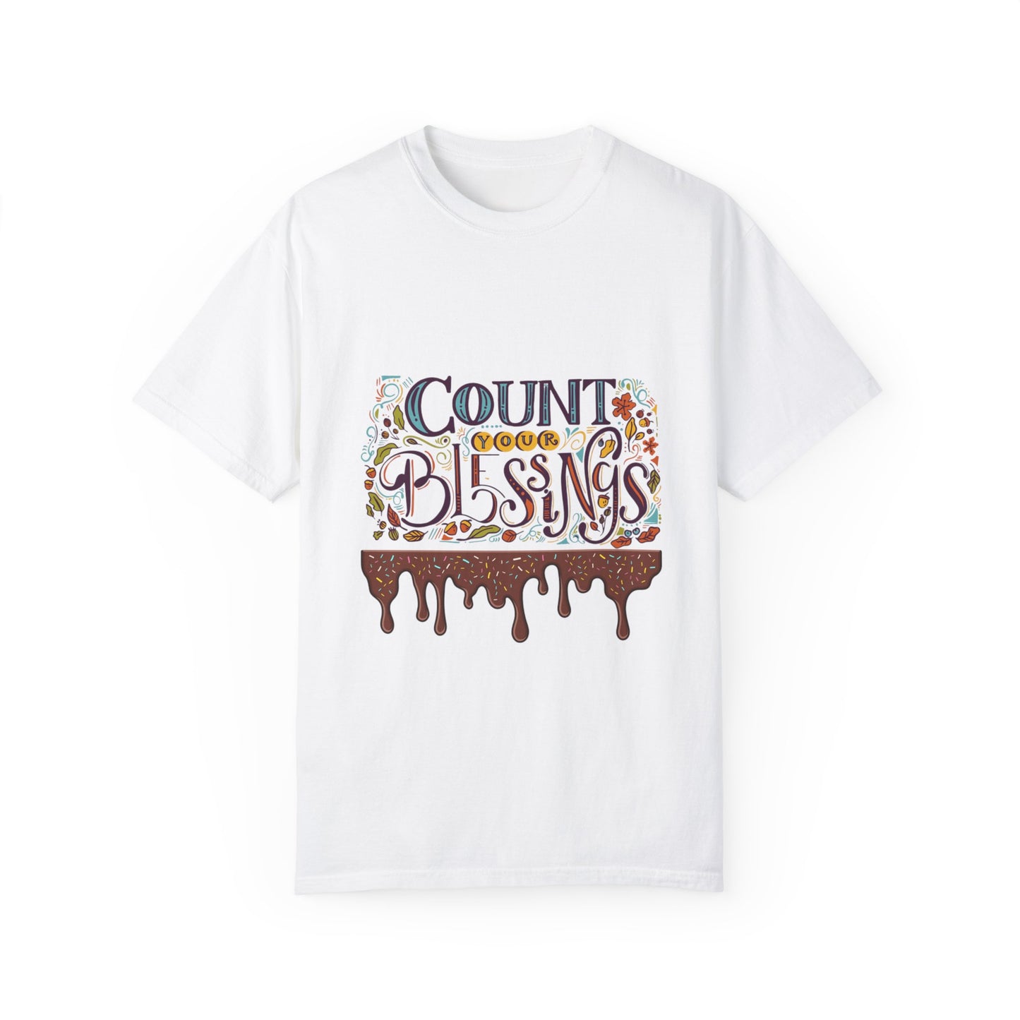 Count Your Blessings T-Shirt, Inspirational Tee, Unisex Shirt for Gifts, Faith-based apparel, Casual Wear, Everyday Style
