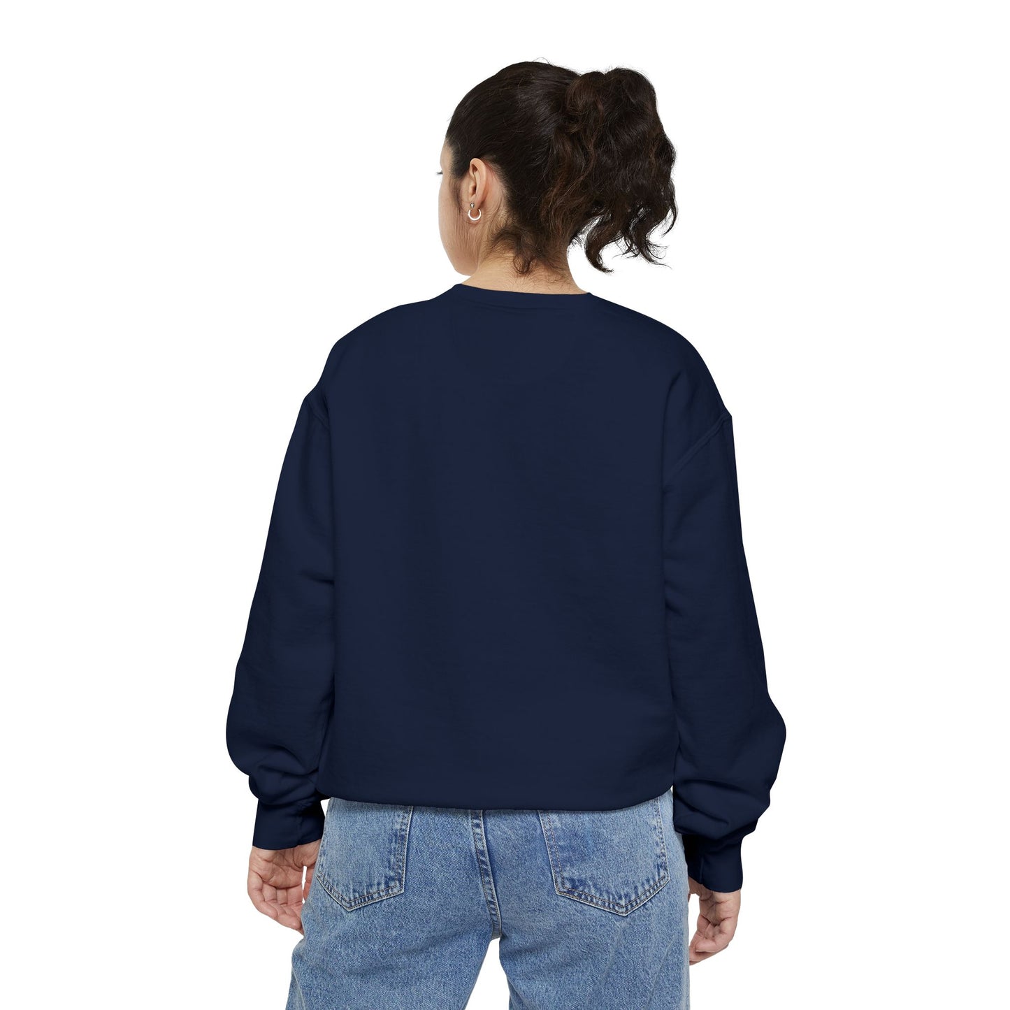 Positive Garment-Dyed Sweatshirt - Inspirational Motivational Jumper Cozy Crewneck