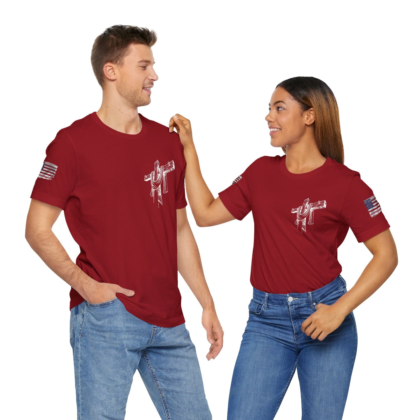 Patriotic USA Graphic T-Shirt β Unisex Red, White & Blue Tee | Independence Day, Memorial Day, Veteran Gift | Summer Americana Shirt