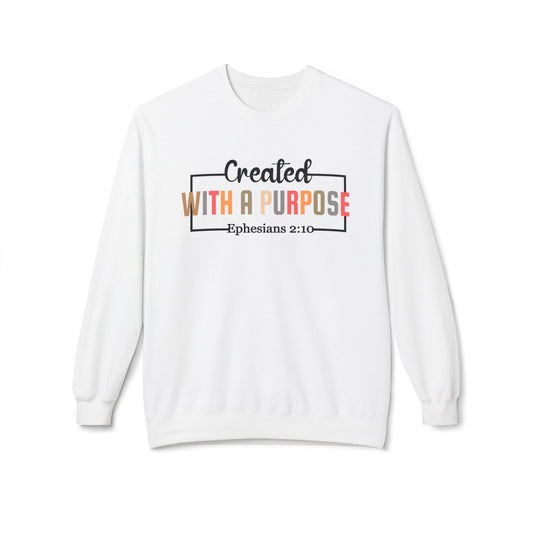 Motivational Unisex Sweatshirt | Ephesians 2:10 Bible Verse | Cozy Faith Apparel