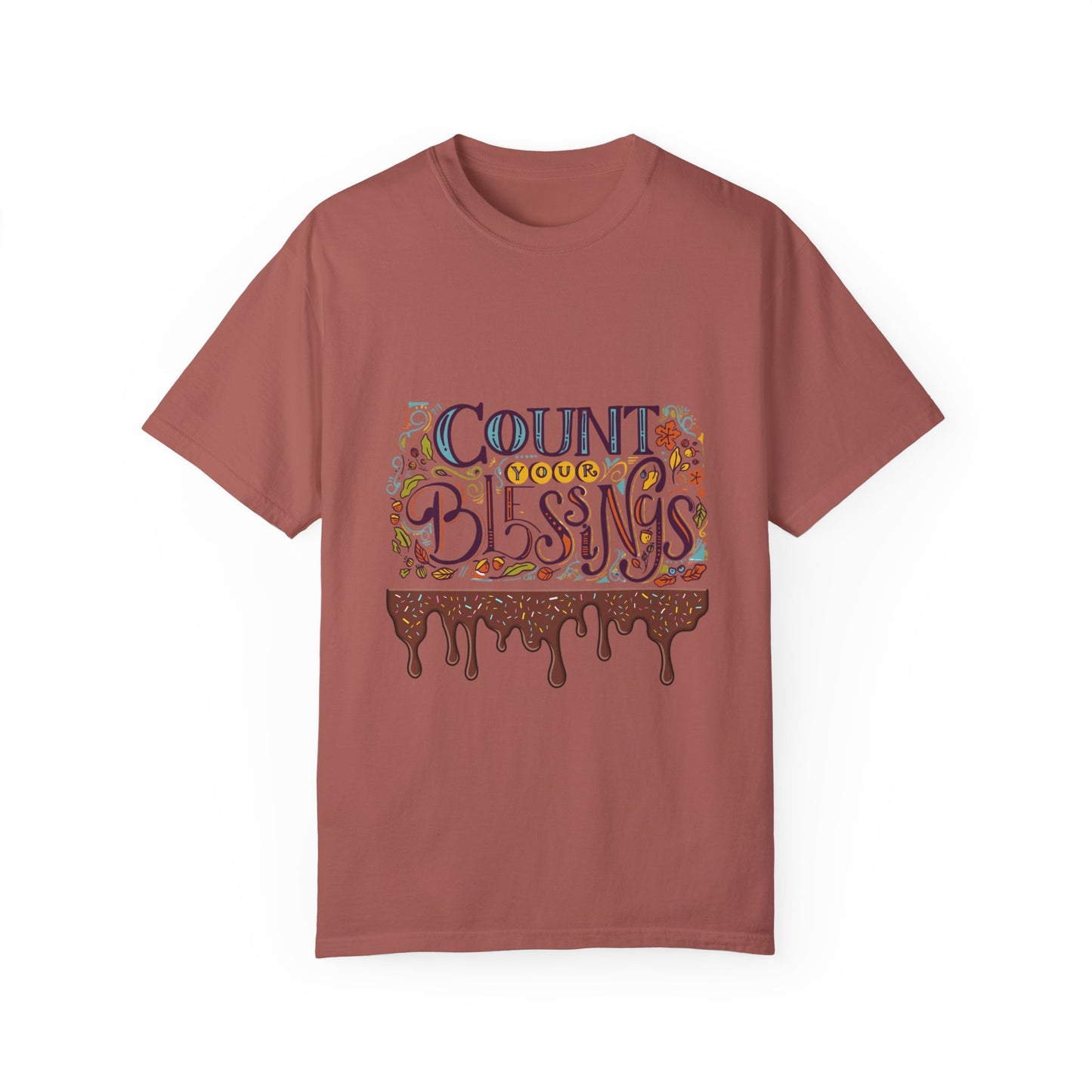 Count Your Blessings T-Shirt, Inspirational Tee, Unisex Shirt for Gifts, Faith-based apparel, Casual Wear, Everyday Style