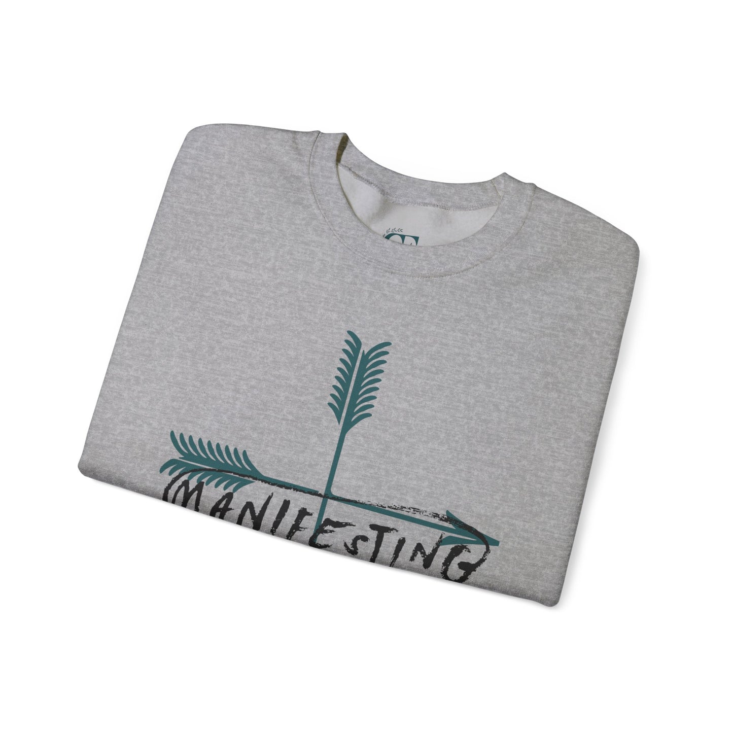 Manifesting Faith Crewneck Sweatshirt – Unisex Christian Comfort Wear | Inspirational Spiritual Gift | Cozy Faith-Based Loungewear