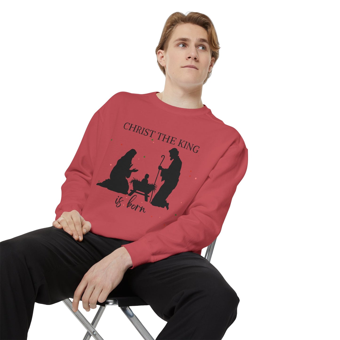 Christmas Garment-Dyed Sweatshirt