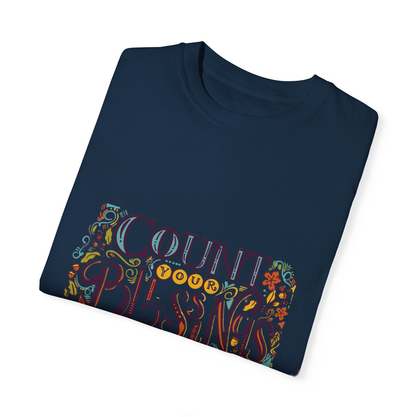 Count Your Blessings T-Shirt, Inspirational Tee, Unisex Shirt for Gifts, Faith-based apparel, Casual Wear, Everyday Style