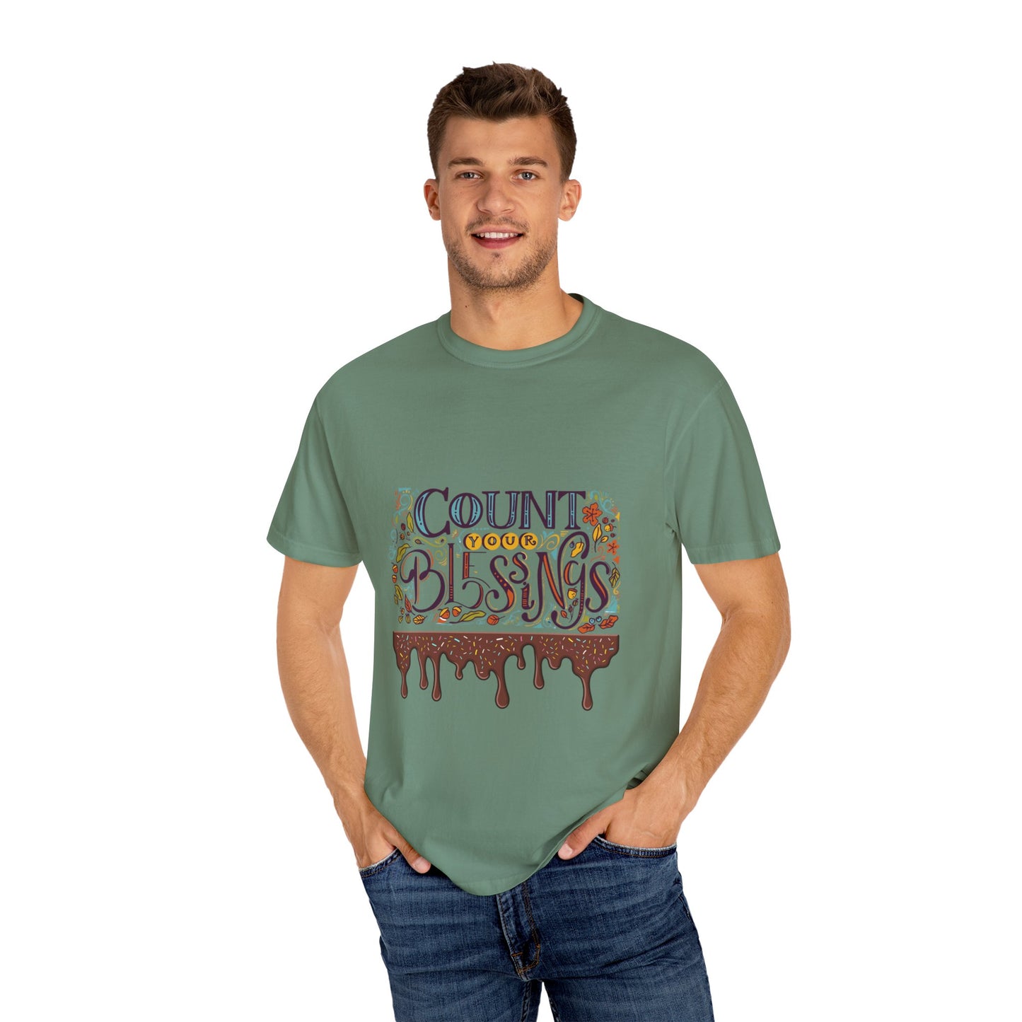 Count Your Blessings T-Shirt, Inspirational Tee, Unisex Shirt for Gifts, Faith-based apparel, Casual Wear, Everyday Style